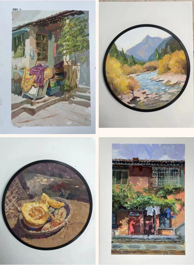 精英华唐艺术高中写生作品展