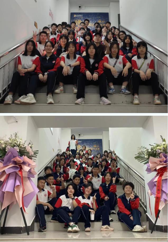 精英华唐艺术高中组织学生观看画展